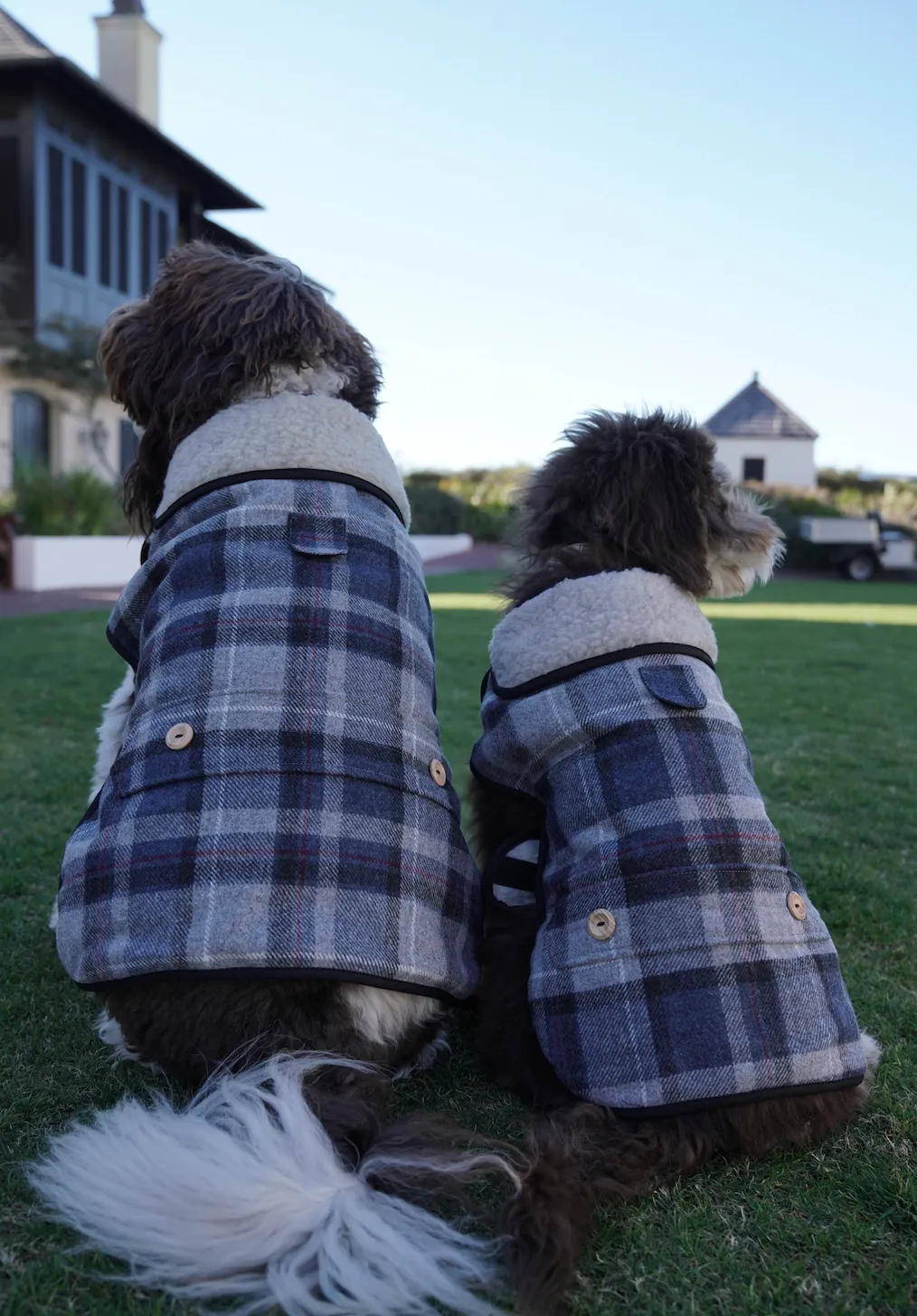 Tweed SHERPA Grey Check Coat