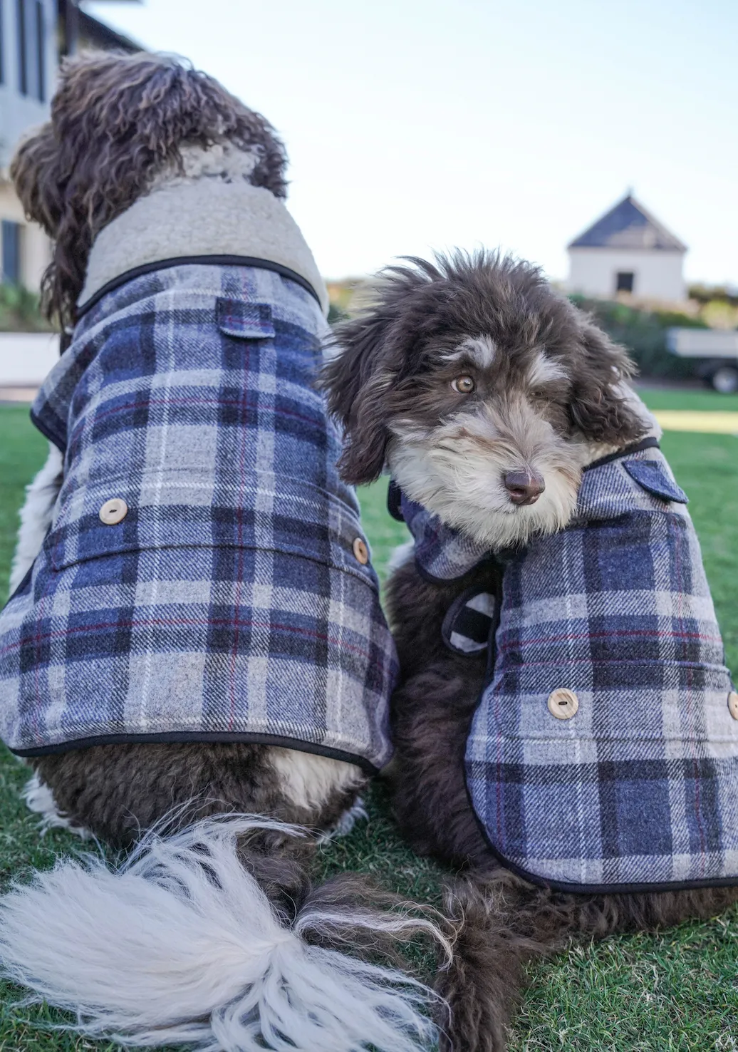 Tweed SHERPA Grey Check Coat