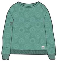 Vibes Textured LS Top - Green Spruce