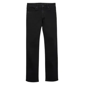 Volcom Youth Boys Vorta By Denim Jeans - Black Out