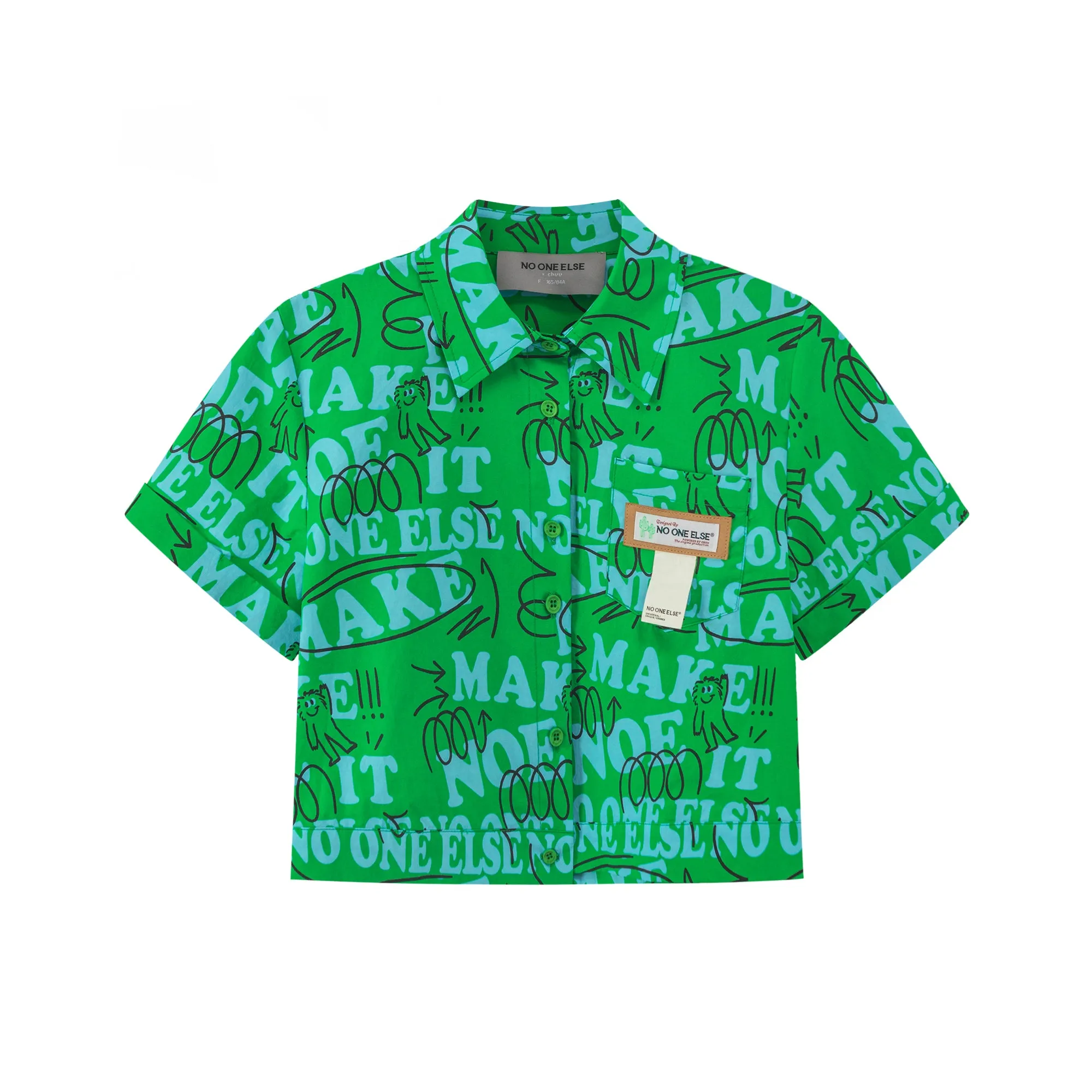 Who Is Going To Stop Me Cropped Shirt