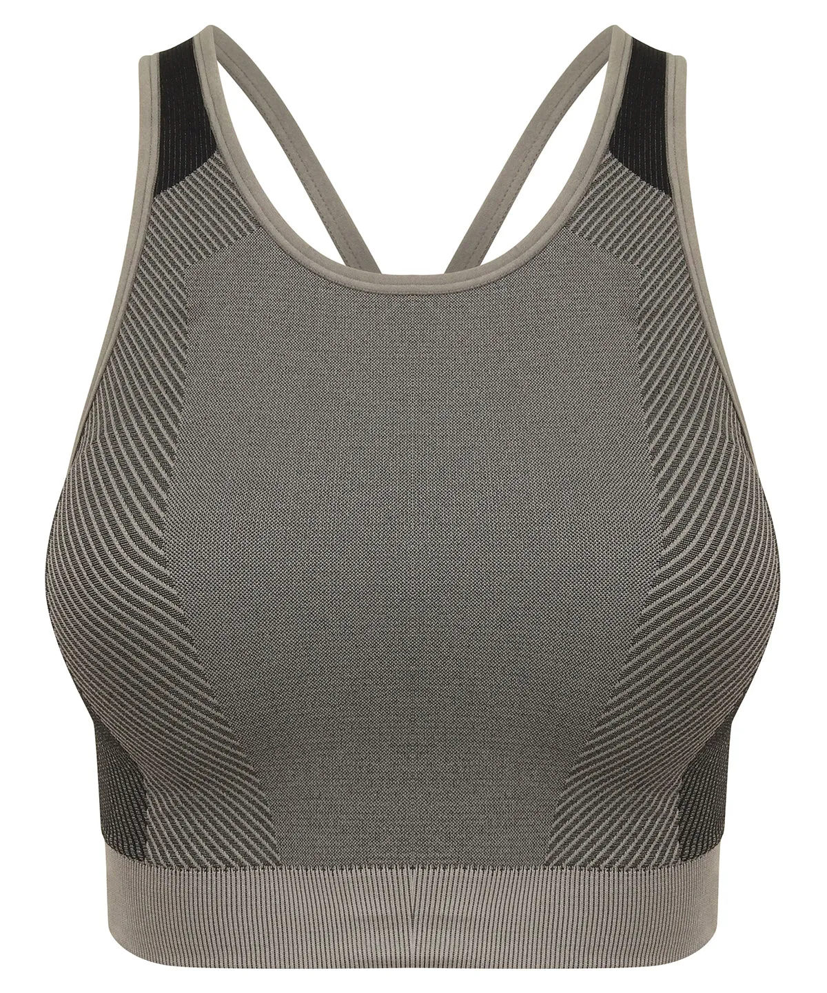 Women's seamless panelled crop top