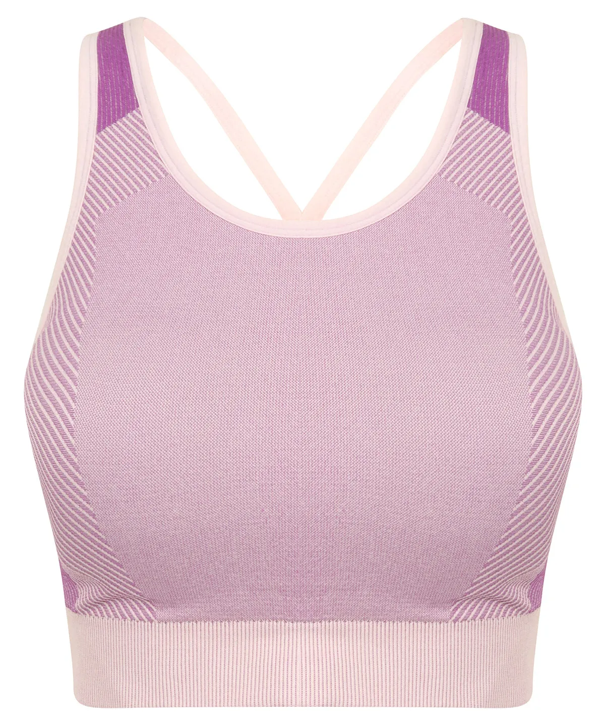 Women's seamless panelled crop top